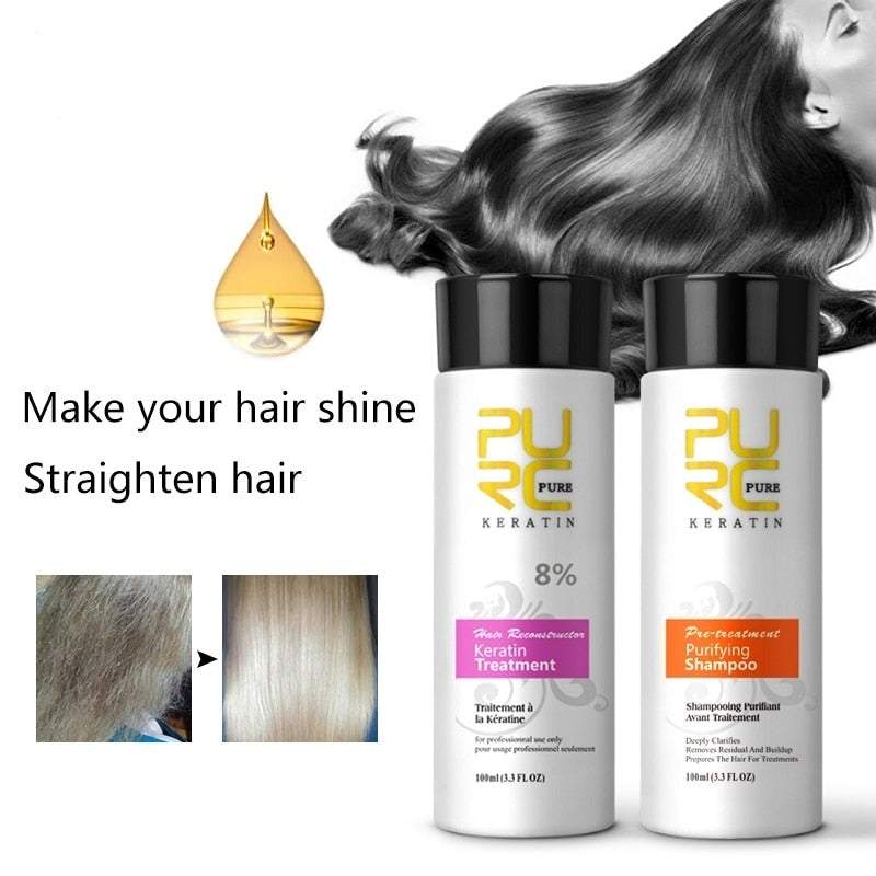 Hair Treatment Set Keratin Shampoo